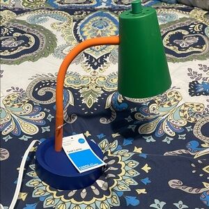 Room Essentials Green and Orange Desk Lamp